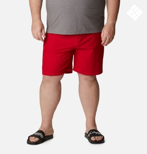 Men's Columbia Summertide Stretch Shorts Red | Plus Size CA-G5C64